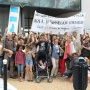 rassemblement devant le collège