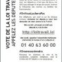Vote de la loi travail : Appelez votre député