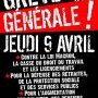 affiche de la CNT pour la grève générale du 9 avril 2015 contre la loi (…)