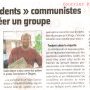Sur la création du groupe communistes en action