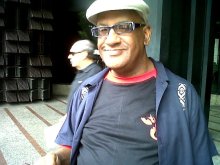 Le "Gros Edgar", militant du quartier populaire La Vega, Caracas,