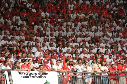 Le Congrès du MST à Brasilia, février 2014.