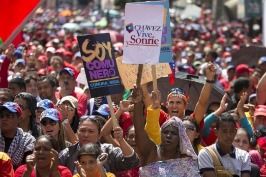 Manifestation pour célébrer les quinze ans de la Constitution Bolivariene, Caracas, 15 décembre 2014.