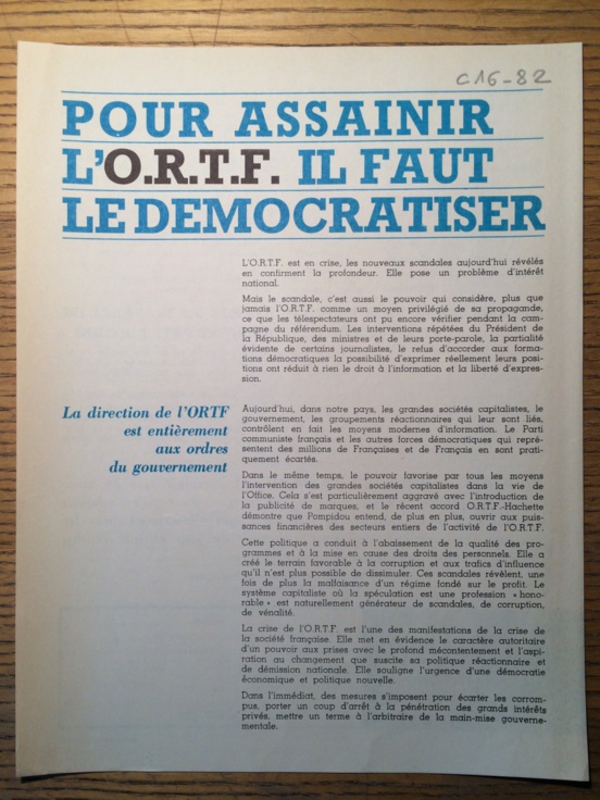 Nous sommes allés voir à quoi ressemblent vraiment les tracts dans les archives du PCF à Bobigny