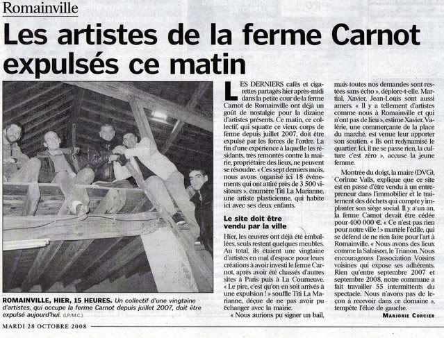 association,romainville expusion la ferme carnot,CORINNE VALLS,LE PARISIEN