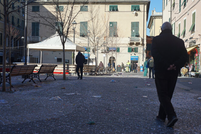 Dans le quartier de Sestri Ponente © AP