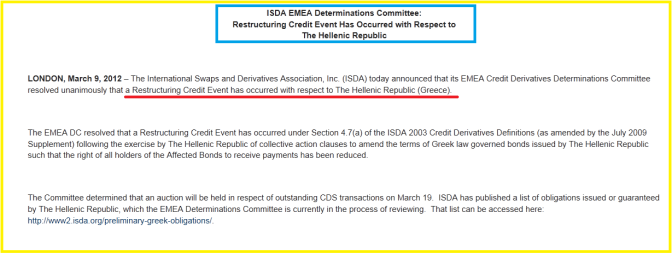 Officiel : déclenchement des fameux CDS