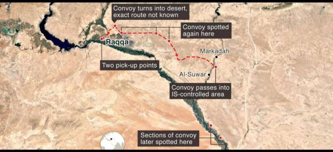 Le chemin du convoi © BBC Le chemin du convoi © BBC