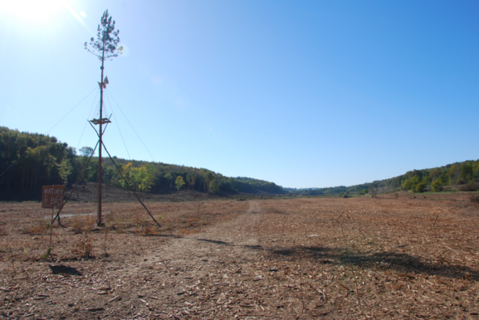 La zone déboisée de Sivens